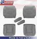 1995 To 1999 For Gmc Sierra 2x Tops 2x Bottoms 2x Armrests Cloth Seat Cover Gray