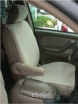 2000-2004 Toyota Sequoia Exact Fit Seat covers Tan Twill, head/armrest covers