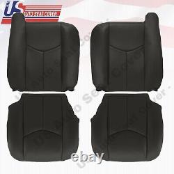2003 2004 2005 Fits For Chevy Silverado FRONT Vinyl Seat Covers Dark Gray No Arm