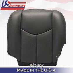 2003-2006 Fits Chevy Silverado Front Tops Bottoms leather dark gray No armrests