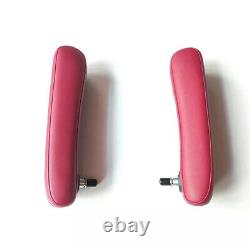 2pcs Inboard Front Seat Armrest Leather Fit For Fiat 500 # 6BV31KRLAA 6BV48KRLAA