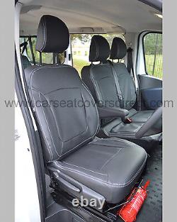 9 Seater Minibus Waterproof Leather Look Tailored Seat Covers Fits Nissan NV300
