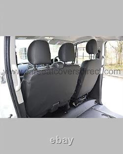 9 Seater Minibus Waterproof Leather Look Tailored Seat Covers Fits Nissan NV300