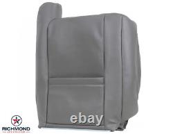 99-02 Chevy Driver Bottom Lean Back Armrest COMPLETE Leather Seat Covers GRAY