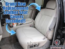 99-02 Chevy Driver Bottom Lean Back Armrest COMPLETE Leather Seat Covers GRAY