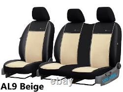 Art. Leather & Alicante Tailored Seat Covers Fits Nissan Nv400 Van 2016 2021