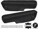Black & Black Real Leather 2x Seat Armrest Cover Fits Seat Alhambra Mk2 00-06