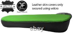 Black & Green 1x Driver Seat Armrest Leather Cover Fits Renault Master 10-18