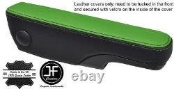 Black & Green Leather 1x Driver Seat Armrest Covers Fits Ford Transit Mk7 06-13