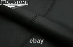 Black Stitch 2x Front Door Armrest Leather Covers Fits Seat Leon 13-20 5 Door