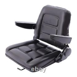 Black Universal Forklift Suspension Seat Fits Clark Cat Hyster Yale Toyota New