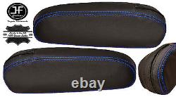 Blue Stitching 2x Seat Armrest Leather Covers Fits Kia Sedona 1998-2006