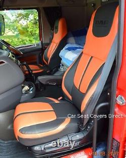 DAF XF CF LF Orange Custom Made Seat Covers