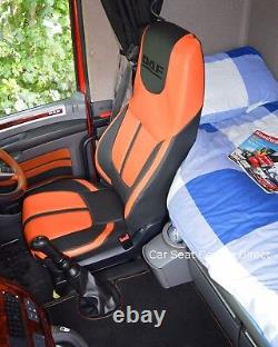 DAF XF CF LF Orange Custom Made Seat Covers