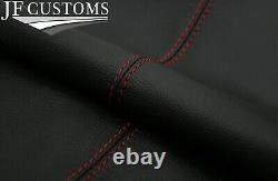 Dark Red Stitch 2x Front Seat Armrest Leather Covers Fits Infiniti Qx56 04-10