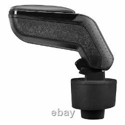 Design Center Armrest Armrest COMPLETE Leather Black for Seat Ibiza 6J from 2008