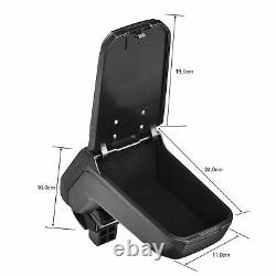 Design Center Armrest Armrest COMPLETE Leather Black for Seat Ibiza 6J from 2008