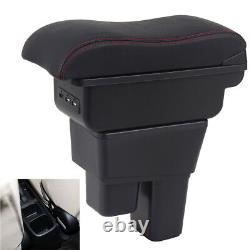 Double layer Armrest Box Seat Storage Box Consoles For Honda Fit Jazz 2009- 2013