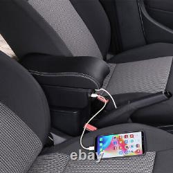 Double layer Armrest Box Seat Storage Box Consoles For Honda Fit Jazz 2009- 2013