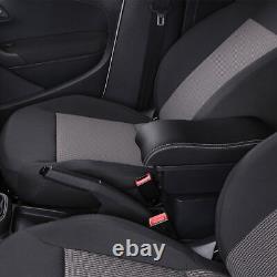 Double layer Armrest Box Seat Storage Box Consoles For Honda Fit Jazz 2009- 2013