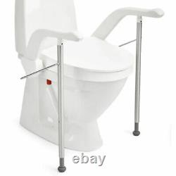 Etac Toilet raised toilet seat arms & legs rail FITTINGS FOR TOP AND BOTTOM FIX