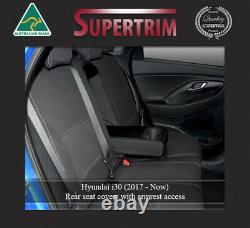 FRONT FB+MP + REAR (Armrest) Seat Cover Fit Hyundai i30 PD Neoprene Waterproof