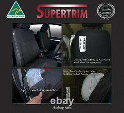 FRONT & REAR ARMREST ACCESS Seat Covers fit Toyota Hilux Premium Waterproof