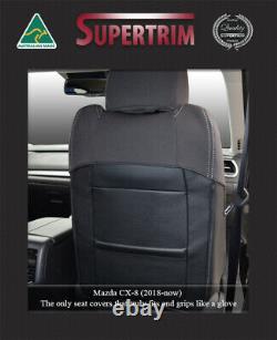 FRONT + REAR (Armrest) Seat Cover Fit Mazda CX-8 Neoprene Waterproof