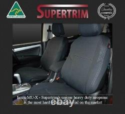 FRONT & REAR armrest cut out Seat Cover fit Isuzu MU-X 2011-2020 Neoprene