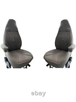 Fit Fiat Ducato motorhome seat covers 2 fronts, Serenity grey MOS 004