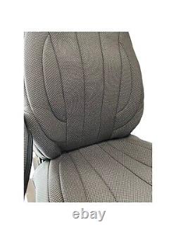 Fit Fiat Ducato motorhome seat covers 2 fronts, Serenity grey MOS 004 YEAR2018