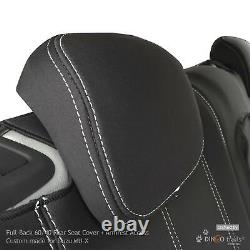 Fit Isuzu MU-X (Nov13-Jul21) FRONT & REAR Neoprene Seat Covers + Armrest Access
