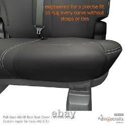 Fit Isuzu MU-X RJ (Aug21-Now) FRONT & REAR Neoprene Seat Covers + Armrest Access