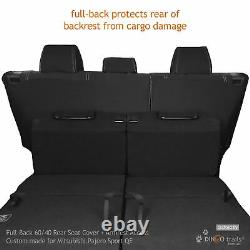 Fit Mitsubishi Pajero Sport (Dec15-Now) REAR Neoprene Seat Cover +Armrest Access