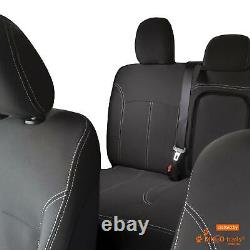 Fit Mitsubishi Triton (May15-Now) FRONT & REAR Neoprene Seat Covers +Armrest Acc