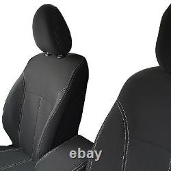 Fit Mitsubishi Triton (May15-Now) FRONT & REAR Neoprene Seat Covers +Armrest Acc