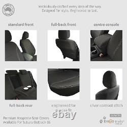 Fit Subaru Outback BS (Dec14-Feb21) REAR Neoprene Seat Cover+Armrest Cover