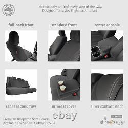 Fit Subaru Outback BT (Mar21-Now) REAR Neoprene Seat Cover + Armrest Access