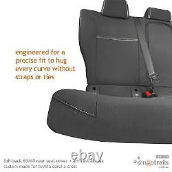 Fit Toyota Corolla Cross Atmos Petrol (Oct22) REAR Seat Cover + Armrest Access