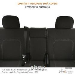 Fit Toyota LandCruiser VX Altitude (Nov07-Sep15) FRONT & REAR Seat+Armrest Cover