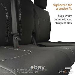 Fit Toyota LandCruiser VX Altitude Sahara (Oct15-Nov21) REAR Seat+Armrest Cover