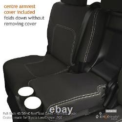 Fit Toyota LandCruiser VX Altitude Sahara (Oct15-Nov21) REAR Seat+Armrest Cover