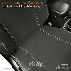 Fit Toyota RAV4 GX (Feb13-Apr19) FRONT & REAR Neoprene Seat Covers+Armrest Cover