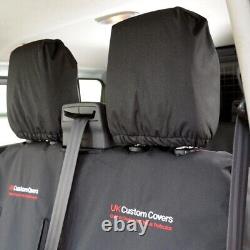 Fits Ford Tourneo Custom Rear Seat Covers 1+1+1 No Armrests & Logo 827 Bem