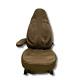 Fits Peugeot Boxer Motorhome Seat Covers 2 Fronts- Brown Teak