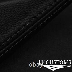 Fits Renault Master 2010-2018 Black Stitch 2x Seat Armrest Leather Cover