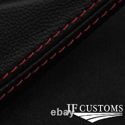 Fits Renault Master 2010-2018 Dark Red Stitch 2x Seat Armrest Leather Cover