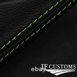 Fits Renault Master 2010-2018 L Green Stitch 2x Seat Armrest Leather Cover