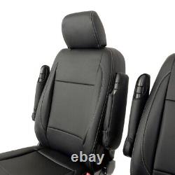 Fits Vw Transporter T5/t5.1 Caravelle Front Seat Covers Leatherette 2003-15 1166