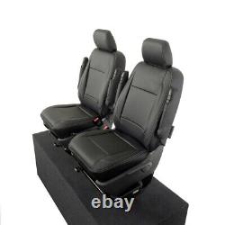 Fits Vw Transporter T5/t5.1 Kombi Front Seat Covers Leatherette (2003-2015) 1166